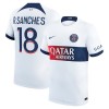 Maglia ufficiale Paris Saint Germain R.Sanches 18 Trasferta 2023-24 per Uomo